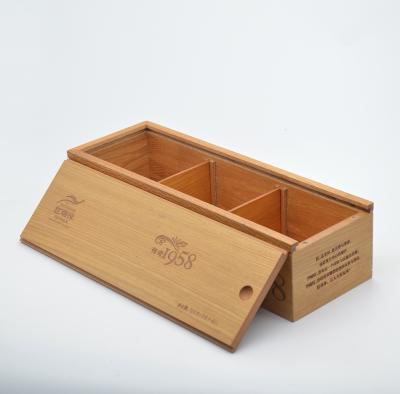 China No Accept Customized Logo Wooden Tea Box Custom Size And Style for sale