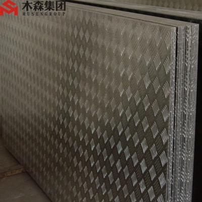 China Decoration Aluminum Tread Plate / Sheet For Trailer 5 Bar Diamond Pattern for sale