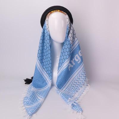 China Hot Selling Arabic Print Shemagh European American Pakistan Scarf Men's Keffiyeh Tassel Muslim Head Scarf for sale