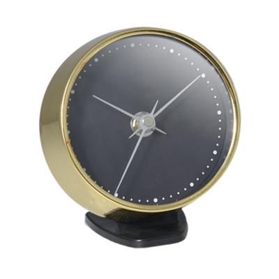 China 2021 Promotion Best Quality Metallic Gloss Case Alarm And Desk Clock for sale