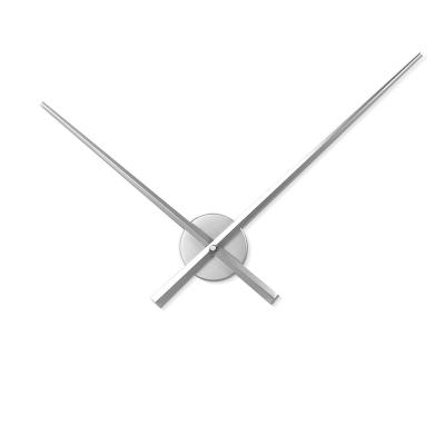 China Antique Minimalist Silver Color Style DIY 3D Movement Non-ticking Large Size Wall Clock Hands for Office and Home Decoration for sale