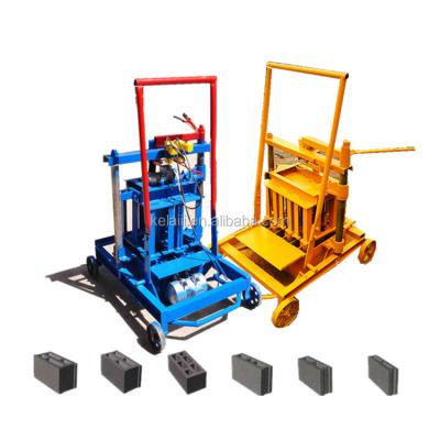 China Building Material Shops Semi Automatic Diesel Hollow Block Making Machine Brick Maker Machines Price Kenya for sale