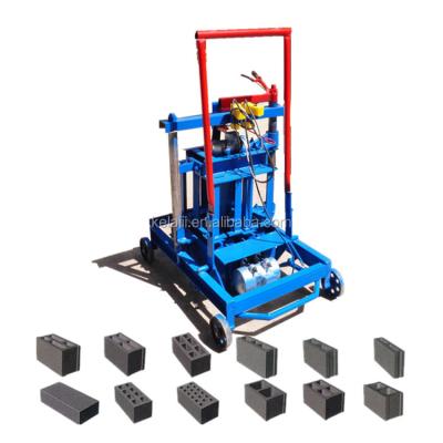 China Building Material Shops Hollow Concrete Block Making Machine Small Paver Movable Building Brick Maker Electric Red Brick Making Machine for sale