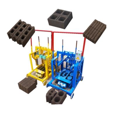 China Building Material Shops Concrete Hollow Block Making Machine Brick Block Wall Building Making Machine for sale