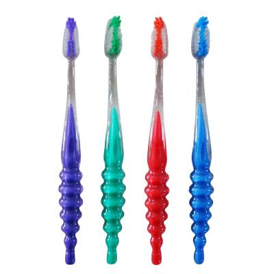 China Kids Toothbrush 2021 New Design Soft Nylon Stiffens Handle Transparent Tooth Care Kids Toothbrush for sale