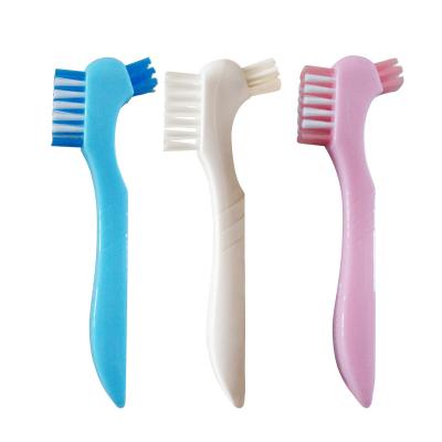 China 2020 Home OEM Toothbrush Denture Cleaning Soft Bristle Adult Denture Toothbrush for sale