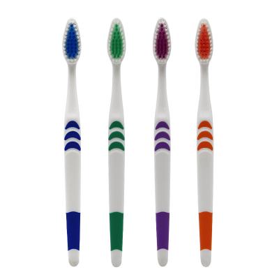 China Medium Nylon Stiffens Professional Medium Nylon Bristle Logo Printing Adult Toothbrush for sale