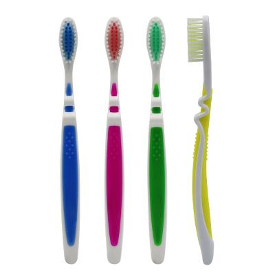 China High Quality Soft Bristle Head Manual Plastic Toothbrush Large Anti-Skid Cleaning Toothbrush for sale