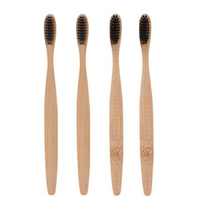 China Wholesale Charcoal Bristle Customize Eco-Friendly Biodegradable Logo Charcoal Bristle Bamboo Toothbrush for sale