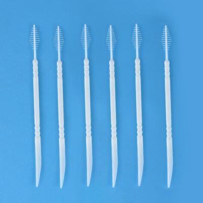 China Dental Field Plastic Toothpicks Interdental Brush Cleaning With Food Grade Handle for sale