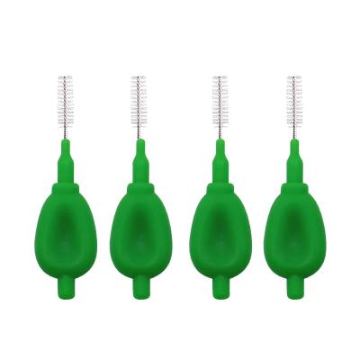 China Best Selling Field Dental I Shape Interdental Brush With Soft Dupont Bristles for sale