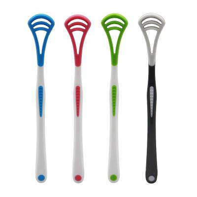 China Scolde Wholesale Oral Care Cleaning Tongue Cleaning Plastic Customized Tongue Scraper Tongue Brush for sale