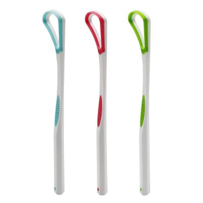 China Oral Care Plastic Oral Tongue Scraper Tongue Cleaner Factory Supply Cleaner Scraper for sale