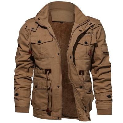 China 2021 High Quality Men's Military Uniform Bomber Winter Jacket Breathable Fleece Warm Thick Coat Over Rated Jacket for sale