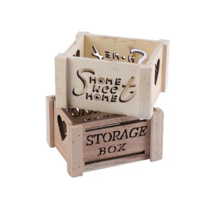 China Sustainable Luxury Laser Engrave Wooden Storage Box for sale