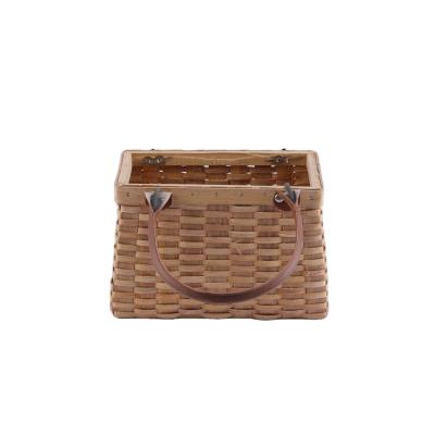 China High Quality Fashion Lady Straw Bags Solid Wood Hand Two Straps Shoulder Solid Wood Purse Handbag With Custom Printed Logo for sale