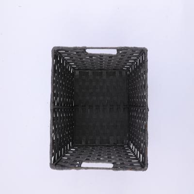 China Super Market Sustainable Foldable Storage Basket Laundry Hamper Storage Basket for sale