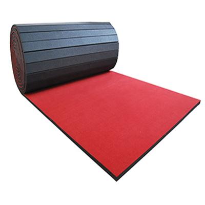 China Flexible Cheer and Fitness Mat Carpet Bonded Foam Cheerleading Training Stage and Stunt Competition Flooring Gymnastics Mat for sale