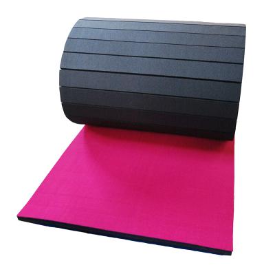 China Cheer and Stunt Training and Competition Roll Out Cheap Cheer Foam Mat Cheerleading Gymnastics Crash Gym for sale