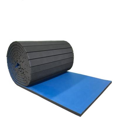 China Rolling Mats Wrestling Jujitsu Flexible Martial Arts Tatami Roll Up Martial Arts Mats for sale