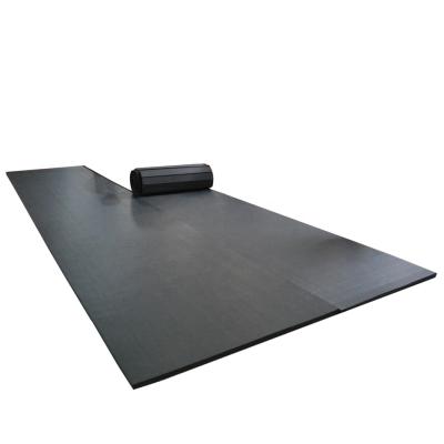 China Flexible Martial Arts Roll Up Mats Vinyl Surface Roll Out Martial Arts Mats for sale