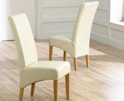 China Luxury White High Back Rice Armless Dining Chairs for sale