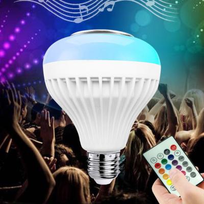 China Hotel Mulit Function Switch Party RGB Light Bulbs Remote Control Color Music Light Bulb 12w Smart Led Light Bulb for sale