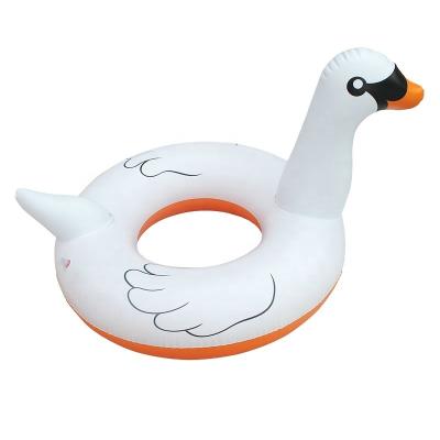 China Fashionable Summer Swan Swim Inflatable Ring Flamingo Pool Float for sale