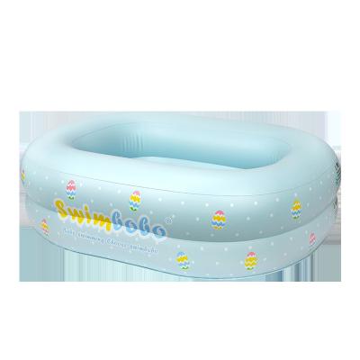 China Kingpou Inflatable Baby Bath Tub Small Swim Pool Hot Square Portable Basin Viable Shower Collapsible for sale