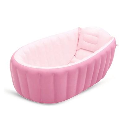 China Hot Sale Viable Air Indoor Children Swim Pool Buildings Fold Up Inflatable Portable Tub Baby Seat Bathtub For Babies for sale