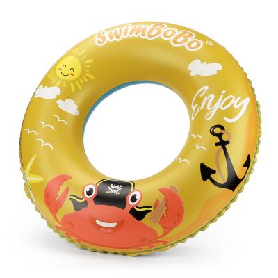 China New Child Swimbobo Inflatable Circle Water Swim Ring Kids Swimming Round Float For Outdoor Cute Style Swimming Pool Float for sale