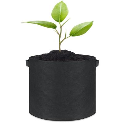 China 100% Eco-Friendly 3 Gallon Round Grow Bags Black Grow Pots Small Grow Bag for sale