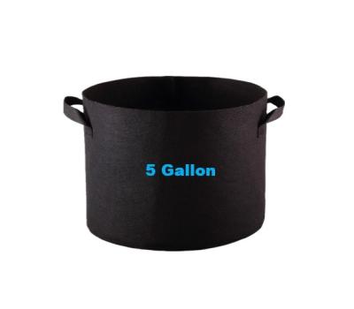 China New-fashion high quality 5 gallon garden plant bags growing pot felt grow bag with handles for sale