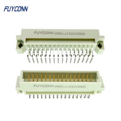 중국 DIN 41612 커넥터 2.54mm 피치 2*16 32 핀 남성 R/A PCB 유로 41612 커넥터 판매용