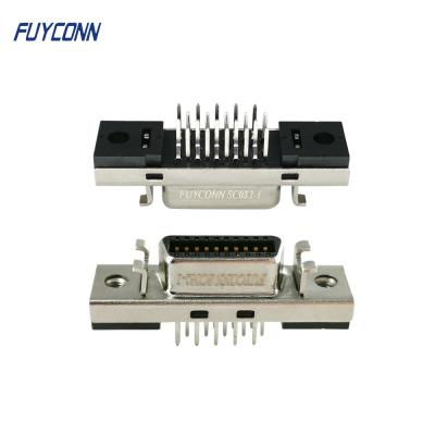 China 20pin SCSI Connector 180 Degree PCB Straight Mount Female Servo Connector for sale