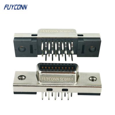 China Female Servo Connector 1.27mm PCB Straight Female SCSI 20pin Connector for sale