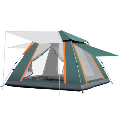 China DELUXEFIT Portable 4 Season 3-4 Person Family Camping Tent 210x210x145cm 240x240x155cm for sale