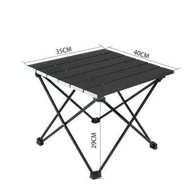 China DELUXEFIT Easy Carry Outdoor Small Size Folding Camping Table for Picnic BBQ Beach Hiking Travel for sale