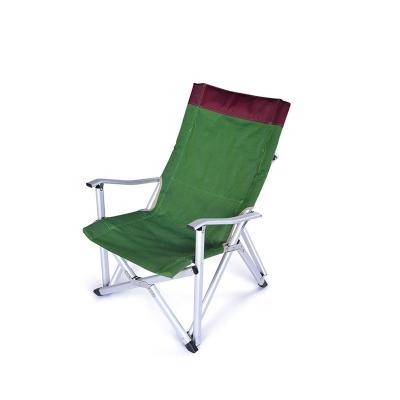 China DELUXEFIT Portable Outdoor Beach Easy-carry Foldable Wooden Armrest Folding Luxury Camping Chair for sale