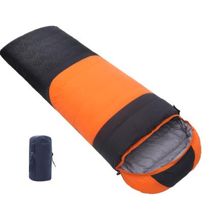 China DELUXEFIT Emergency Waterproof Outer Shell Keep Warm Adult Hooded Sleeping Bag For Travel Camping for sale