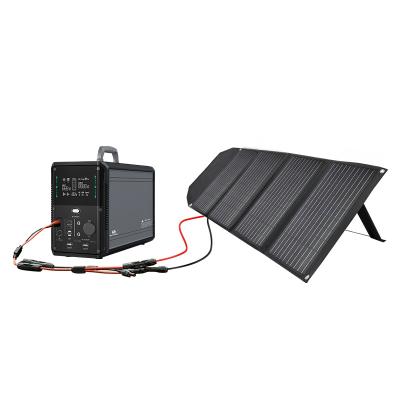 China Home 2022 Hot Seller Portable140W Flexible Solar Panel 40V Waterproof Output With Bracket For Power Plant Generators for sale