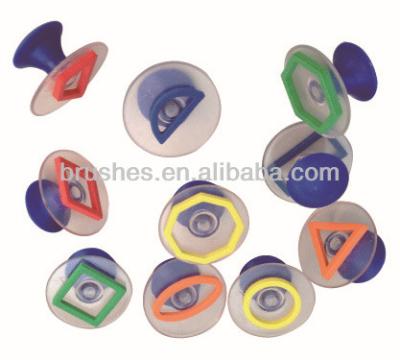 China High Quality EVA Foam and Plastic Handle Stamp with Geometric 10pcs for Kids for sale