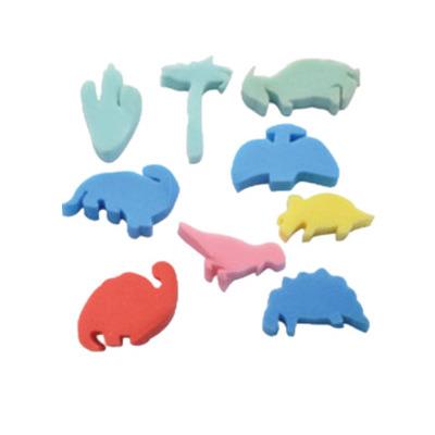 China Ideal for kids paint art brush foam stamp dinosour high quality sponge stamp for sale