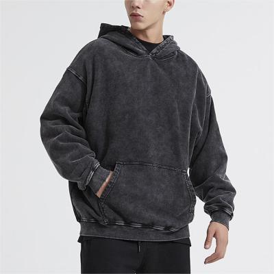 China Anti-wrinkle Wholesale OEM Bulk Fall Winter Acid Wash Hoodie Sweatshirt Unisex Custom Logo Cord Acid Wash Sweatshirt for sale