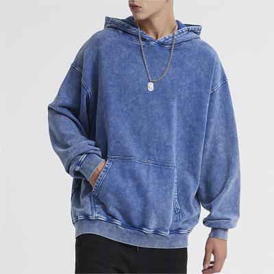 China Anti-wrinkle Wholesale Street Fashion 100 Cotton Pink Sweatshirts Hooded 400 Gsm Custom Unisex Acid Wash Sweatshirt for sale