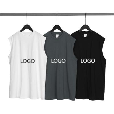 China QUICK DRY Custom Men's Workout Street Wear Sleeveless Shirts High Quality 100% Polyester Wholesale Blank Tank Top for sale