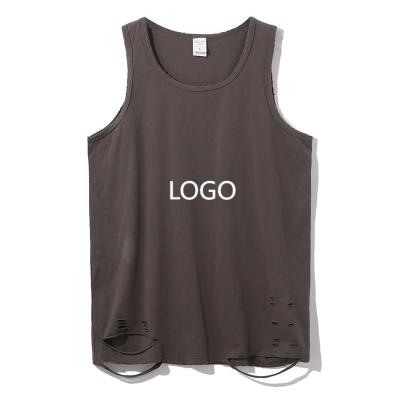 China QUICK DRY Custom Quality Sleeveless Fashion Tank Top Men OEM Logo Oversized Custom Tank Top T Shirts Vest For Sleeveless Fitness Wear for sale