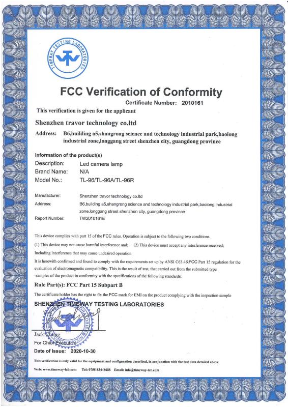 FCC - Travor Technology Co., Ltd.