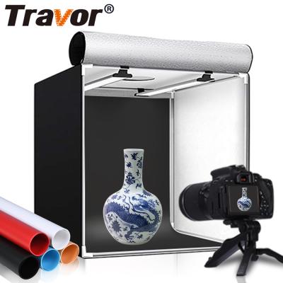 China Polyester Fabrics Professional Led Light Box 80cm Soft White Photo Lighting Studio Lightbox Cube Photoshoot Light Box With Led for sale