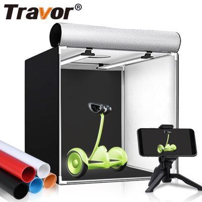 China Travor M80 2 led studio softbox large softbox photography 80x80 cm 80x80x80 cube packing case photo shoot light tent cube box for sale